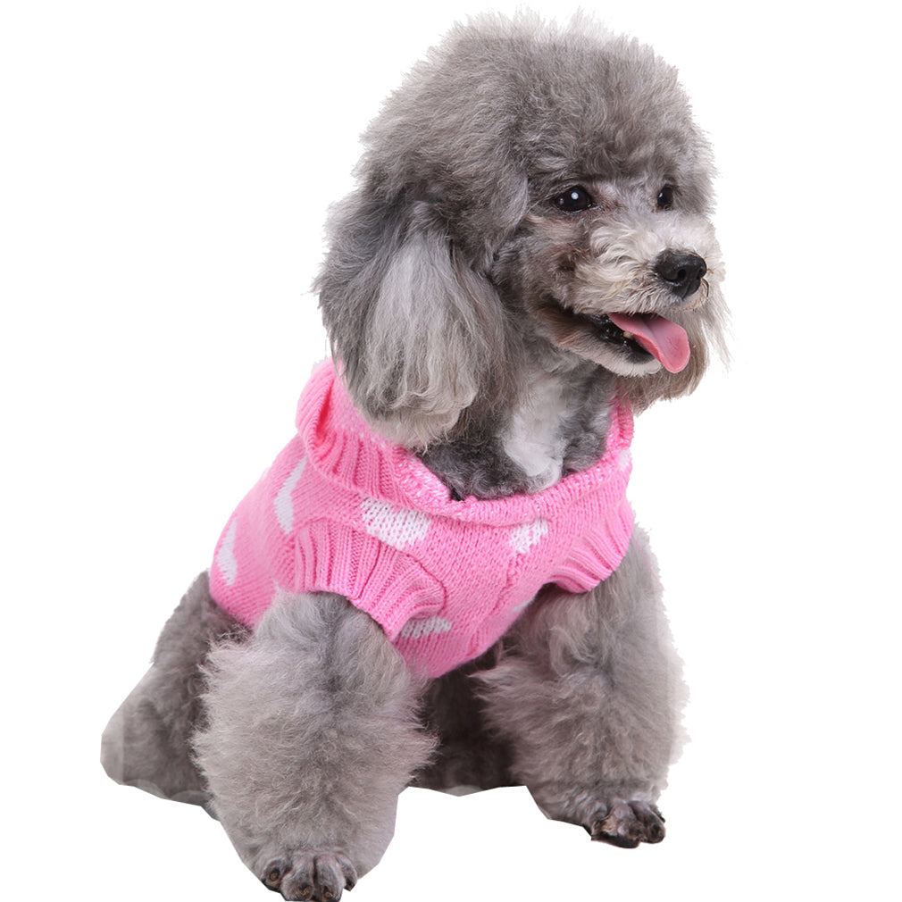 pink puppy sweater