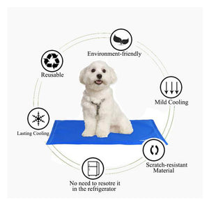 Dog Cooling Mat Blue Dog Mattress Qbleev