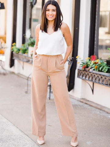How to Wear High Waisted Wide Leg Pants