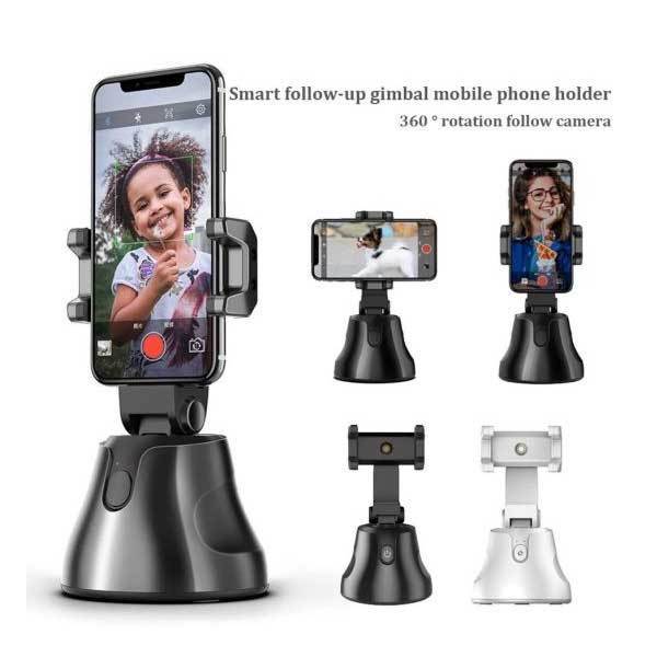 Face Tracking Phone Holder & 360° Auto Rotation Camera – Coolcat Gadget