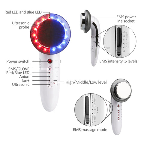 Infra Red and Blue light Theraphy Skin Tightening Device