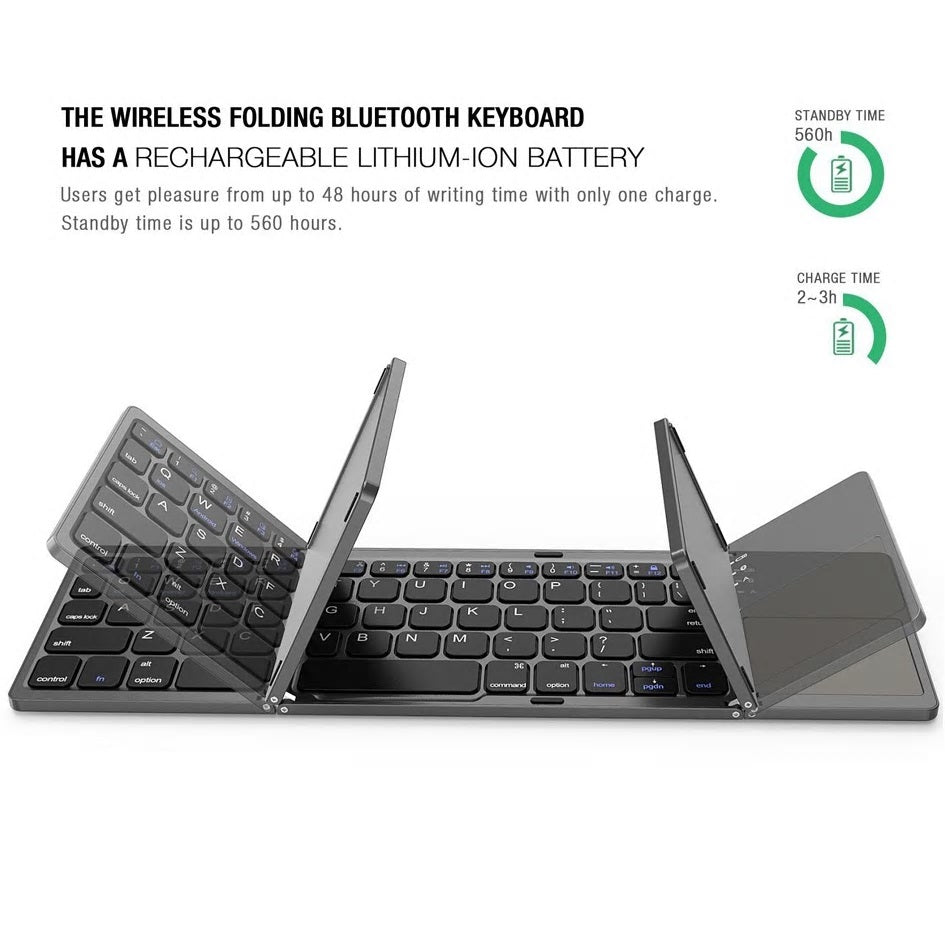 Portable Mini Foldable Bluetooth Keyboard