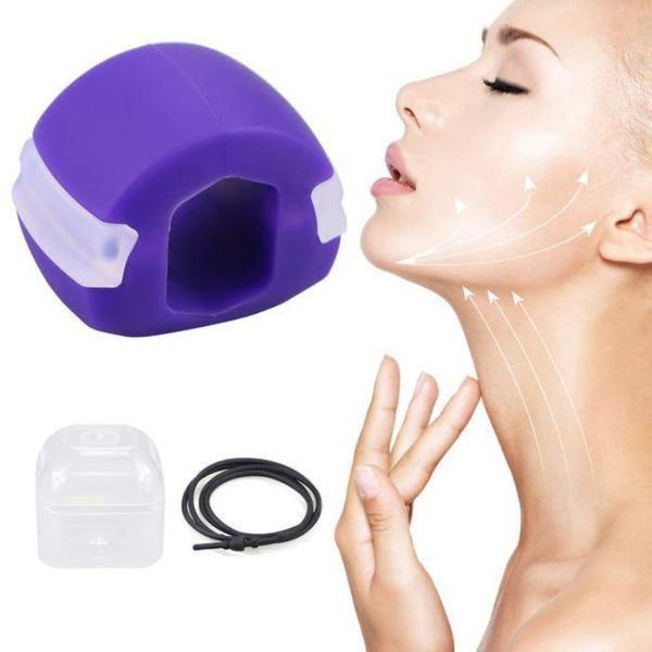 Silicone Jaw Exerciser Facial Toner & Jawline Fitness Ball Neck Toning  Equipment