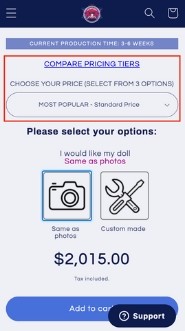 standard pricing - sdg payments