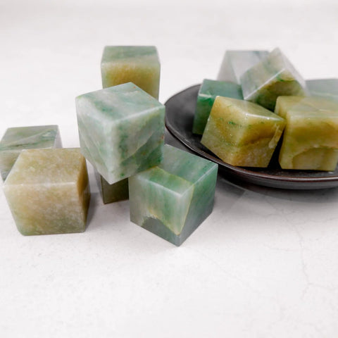 Green Aventurine Cubes