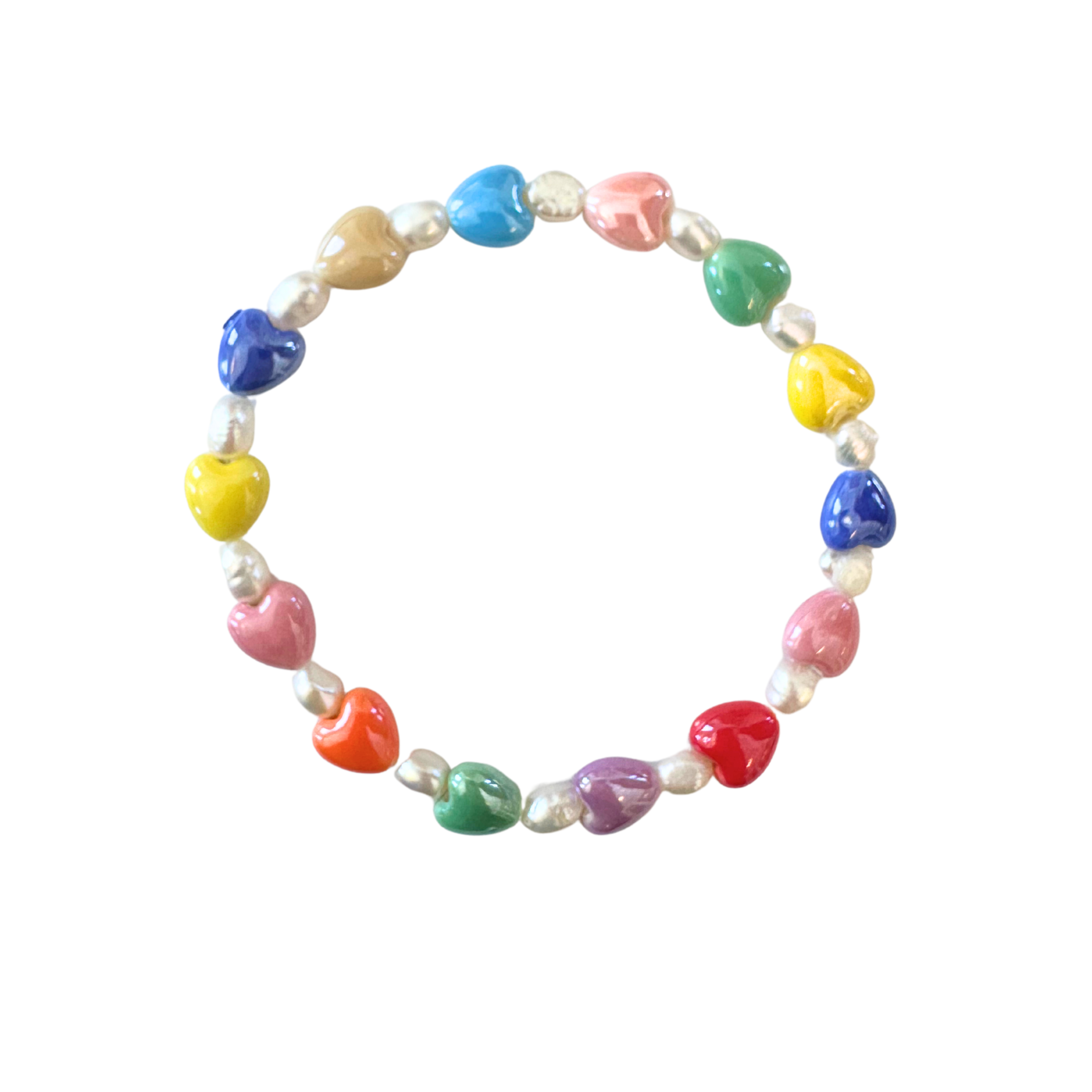 Rainbow Heart Anklet