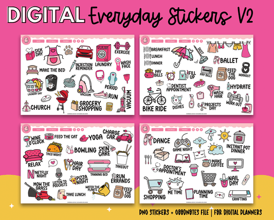 Chronically Cute Sticker Sheet A5 // Planner Stickers // Illustration  Stickers // Chronic Illness, Spoonie Stickers // Laptop Decals 