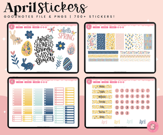 April Monthly Kit – Paper Hearts Planner Co.