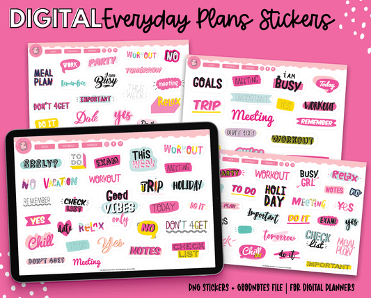 Affirmation Stickers Bundle, Printable laptop stickers By Digitartx