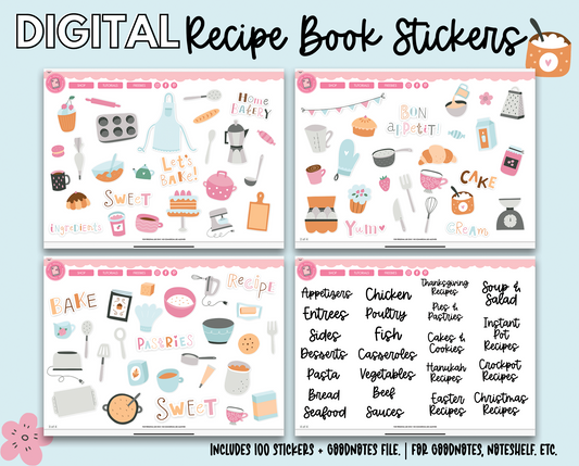 Digital Recipe Book – Paper Hearts Planner Co.