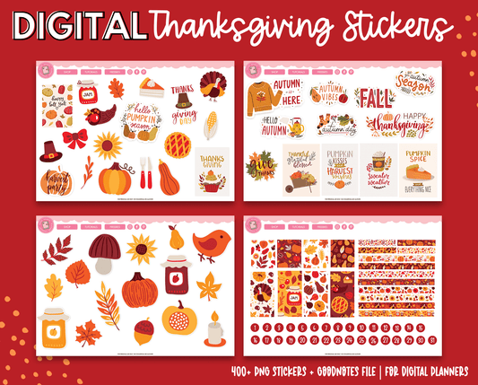 Holiday Digital Stickers, Precropped Digital Planner Stickers, Goodnotes  Stickers, 89 PNG Bonus Files, Pngs, Planner Stickers, Stickers 