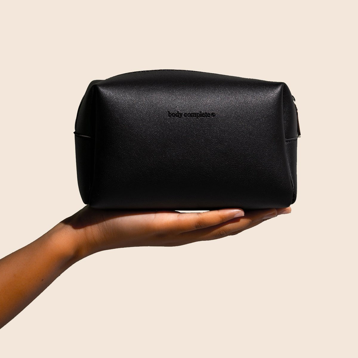 Vegan Leather Toiletry Bag - Carry Your Supplements in Chic Style