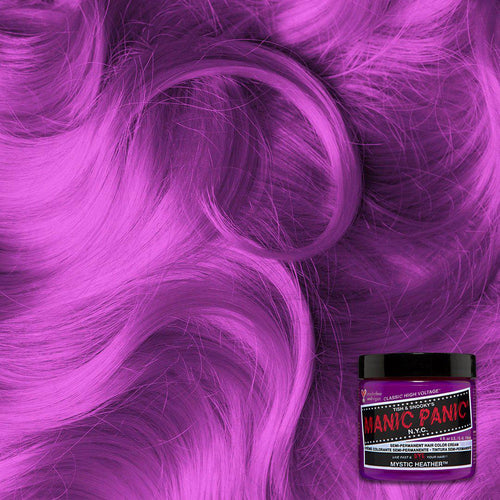  MANIC PANIC Fuschia Shock Hair Dye – Classic High Voltage -  (2PK) Semi-Permanent Hair Color - Dark Pink Fuschia - For Dark & Light Hair  – Vegan, PPD & Ammonia-Free 