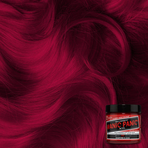  MANIC PANIC Rock N Roll Red Hair Dye - Classic High Voltage -  Semi Permanent Warm, Vibrant Red Hair Color - Vegan, PPD And Ammonia-free  (4oz) : Chemical Hair Dyes 