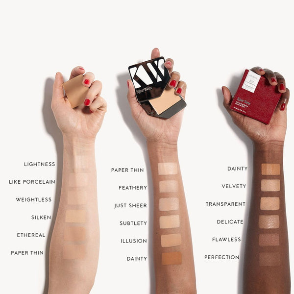 Kjaer Weis Cream Foundation Swatches