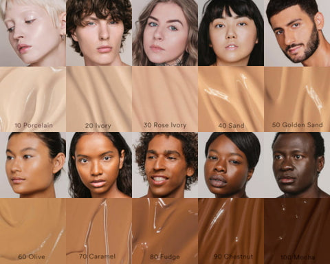 Skin Equal Foundation colors overview