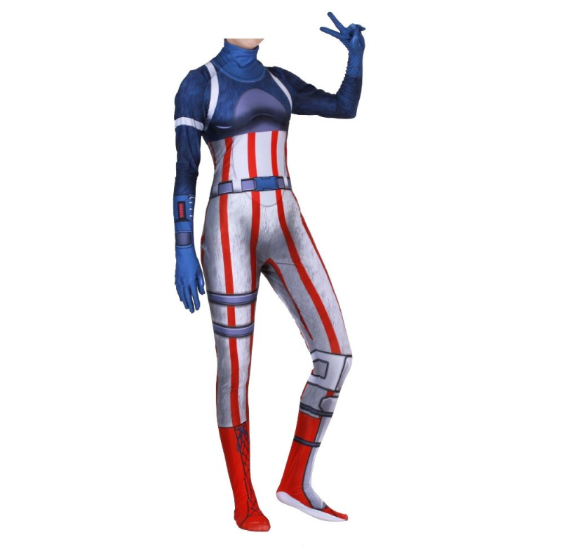 deguisement fortnite homme bleu blanc rouge - fortnite deguisement