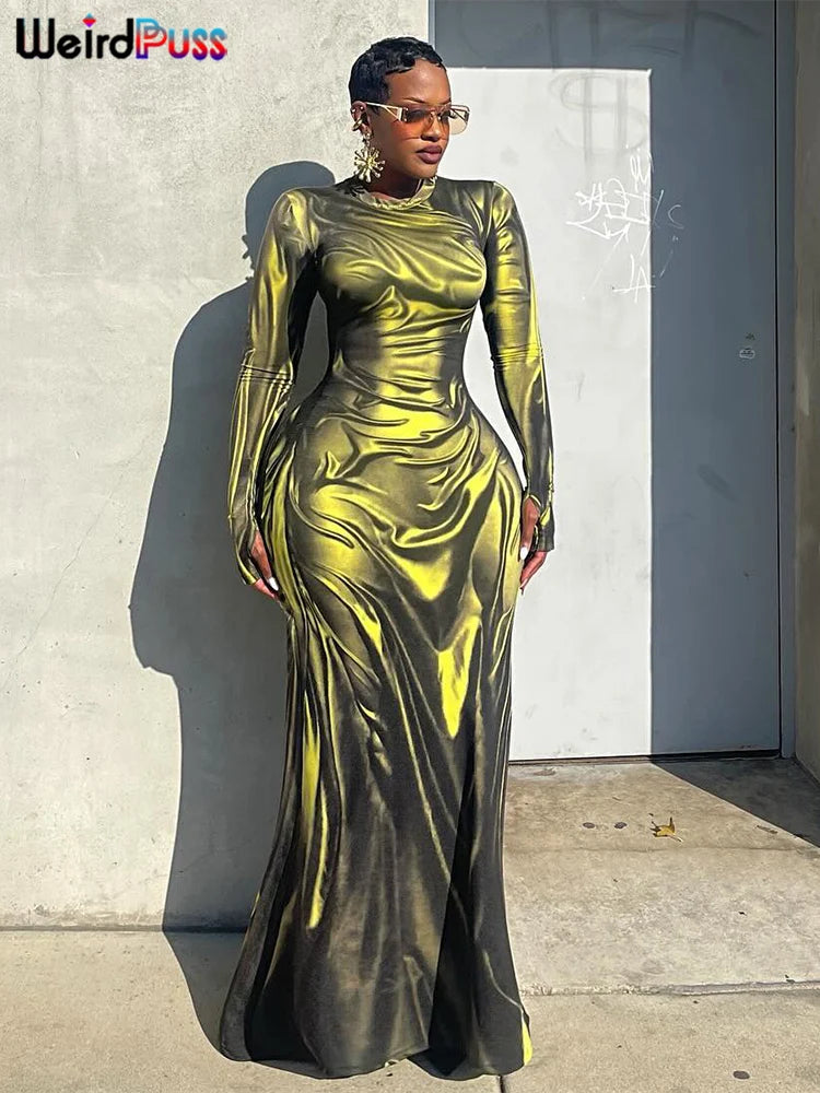 2024 Fall Fashion Sexy Maxi Bodycon Dress for Women