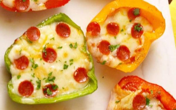 Mini pepper pizzas