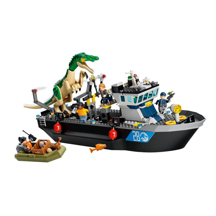 lego baryonyx boat escape