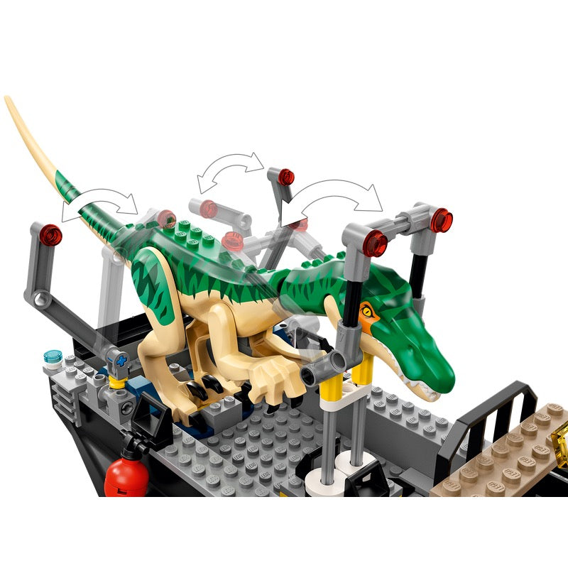 lego baryonyx boat escape