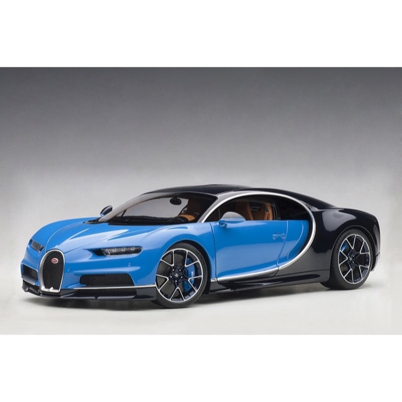 AutoArt 70993 1/18 Bugatti Chiron 2017 French Racing Blue/Atlantic Blue