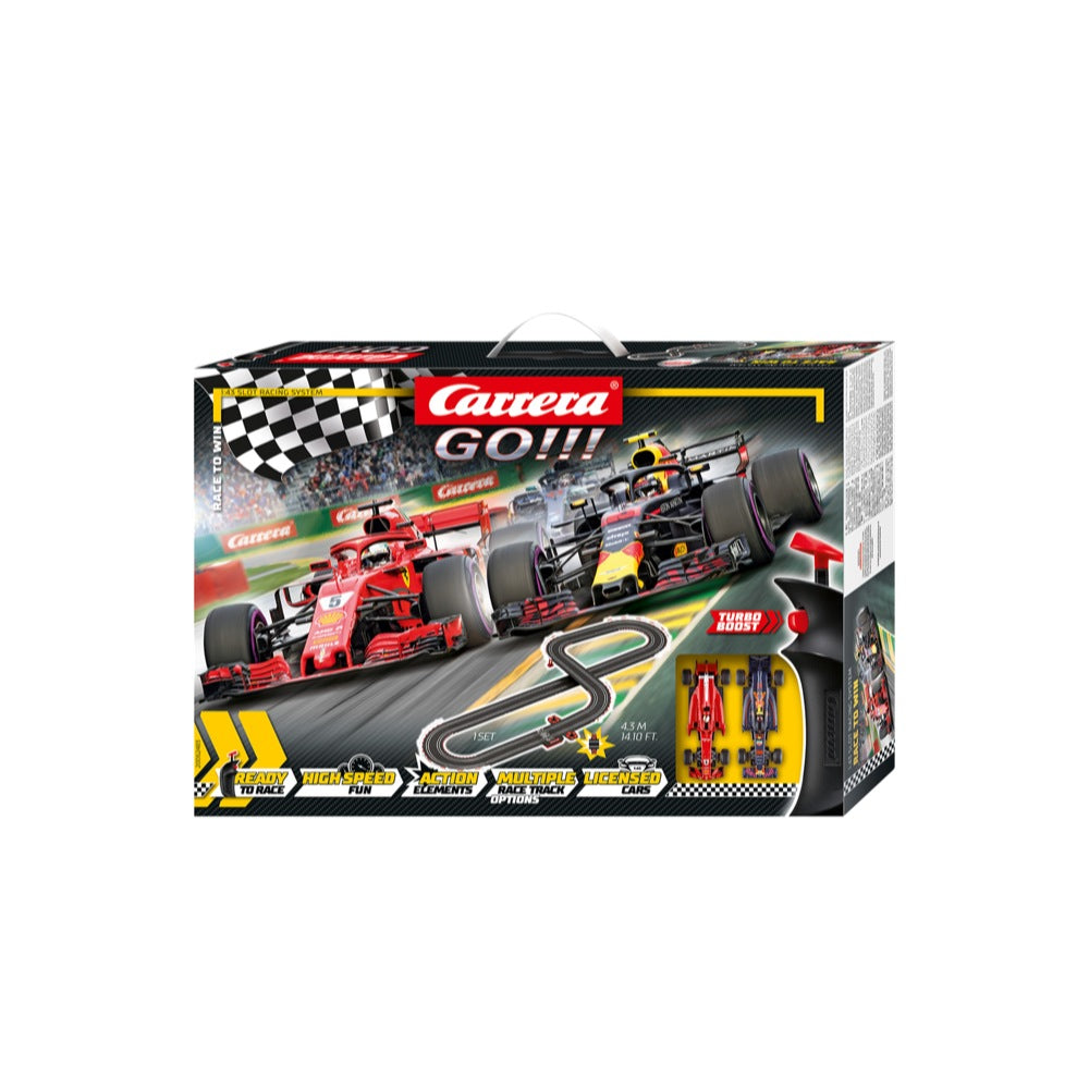 Carrera 62483 Go!!! Race to Win Formula 1 Slot Car Set