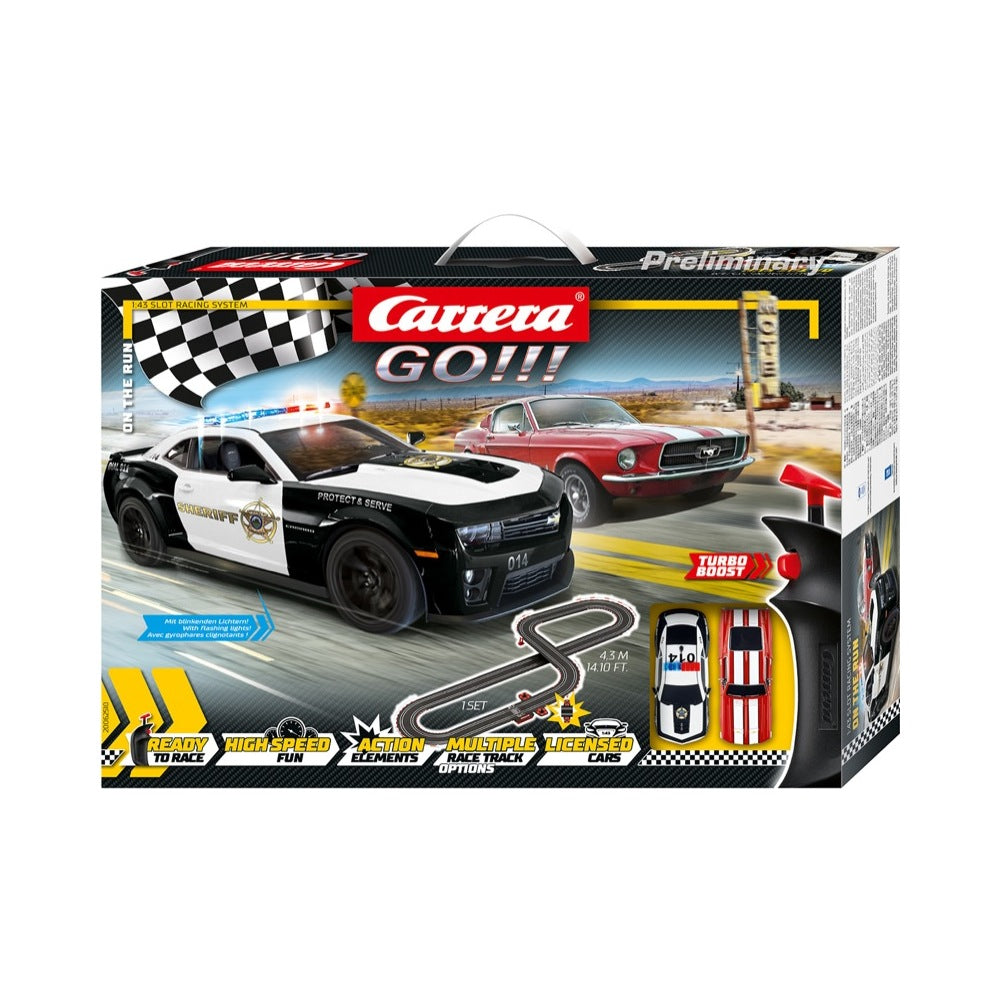 Carrera 62510 Go!!! On the Run Slot Car Set