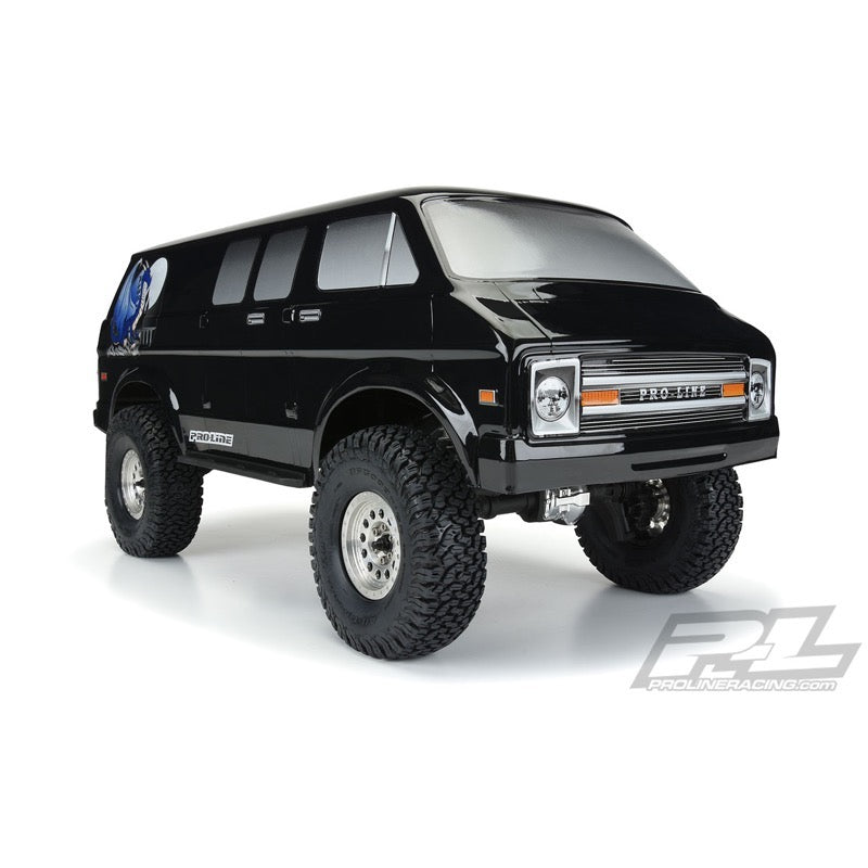 Proline 3552-18 70s Rock Van Tough Color (Black) Body for 12.3 (313mm) Wheelbase Scale Crawlers