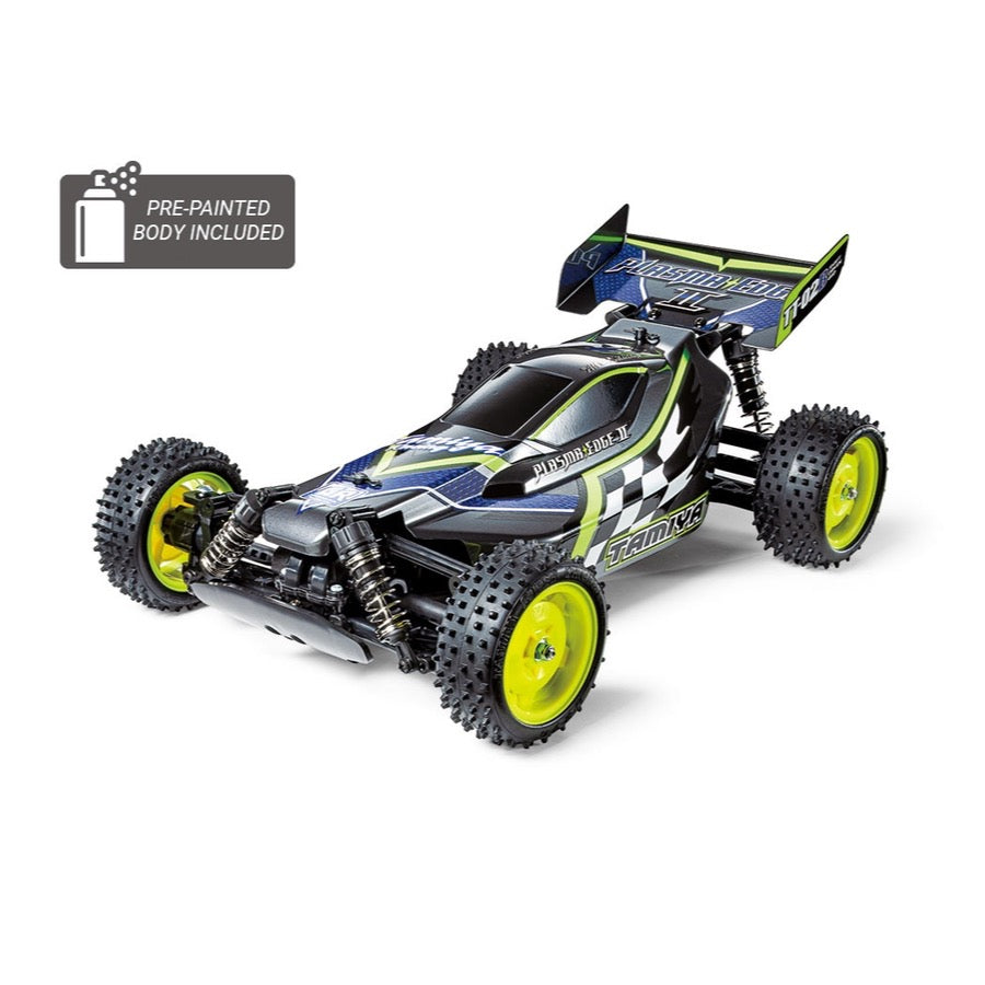 Tamiya 47446 1/10 Plasma Edge II Gun Metal RC Buggy (TT-02B Chassis)