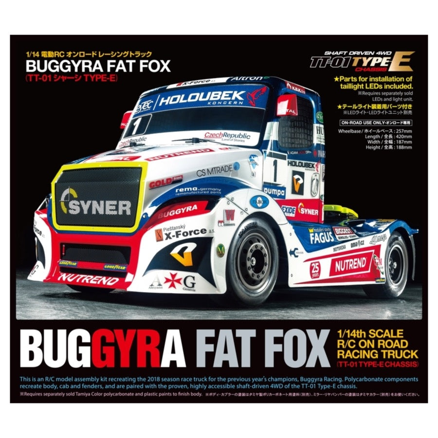 Tamiya Buggyra Fat Fox 1/14 Racing Truck (TT-01E Chassis)