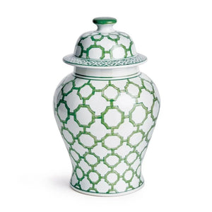 Green Link Ginger Jar - Bee Hive Gatherings & Gifts - Ginger Jars For Home Decor