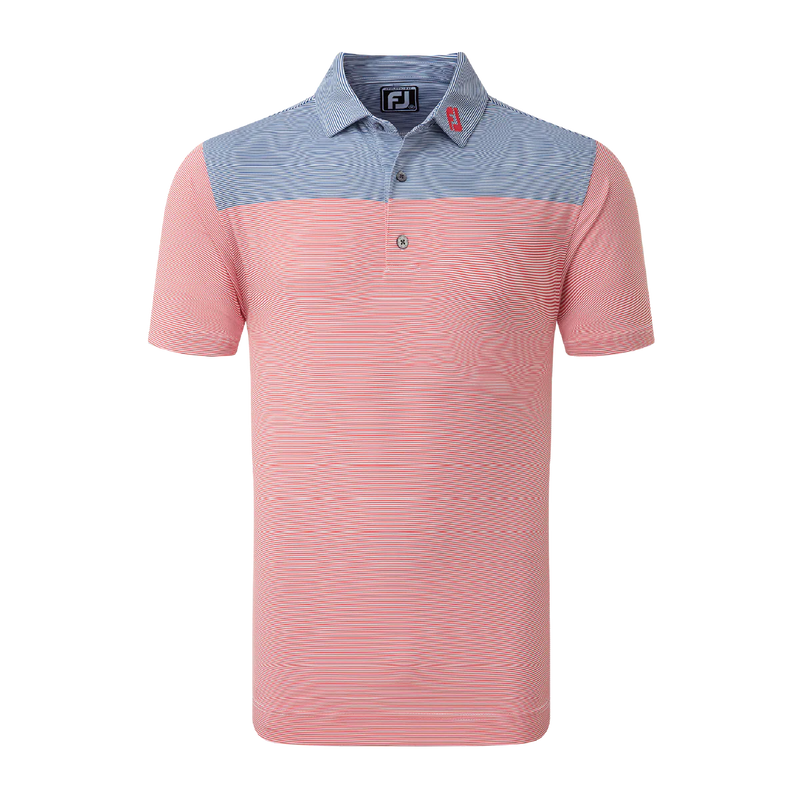 PUMA Golf - Colour Blocked Golf Polo Shirt - Black White Pink 2023