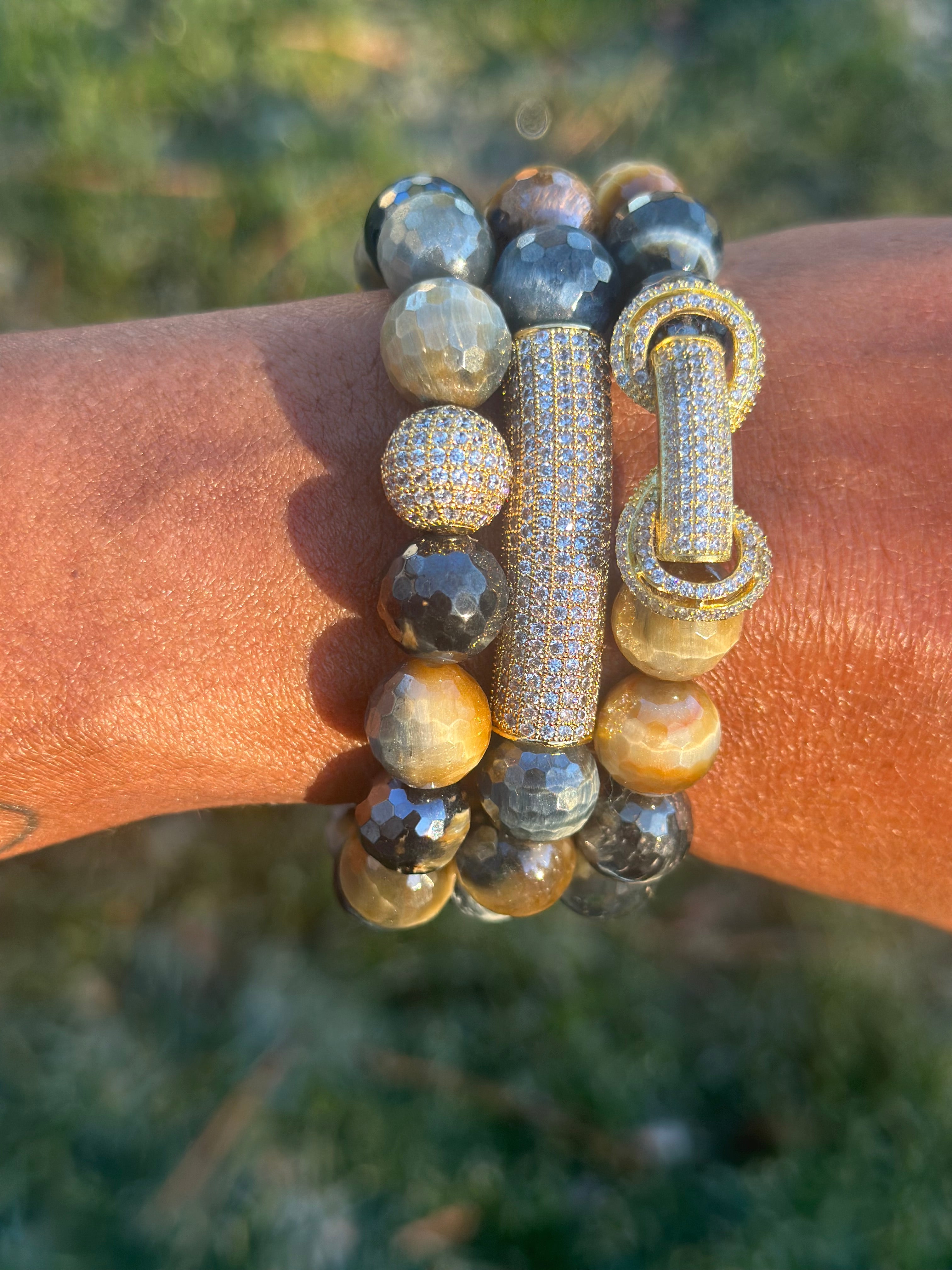 Gold Pave Set of 3