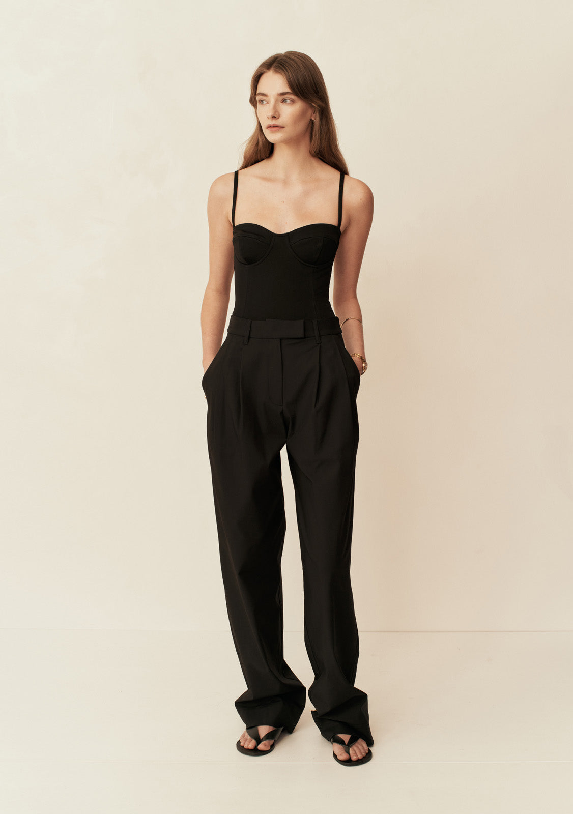 Tailored Trouser - Black Satin – Esse Studios