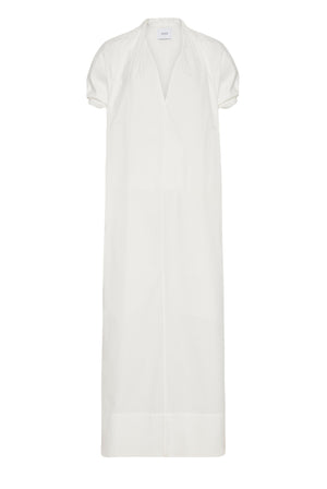 Collected Short Sleeve Dress - Ivory