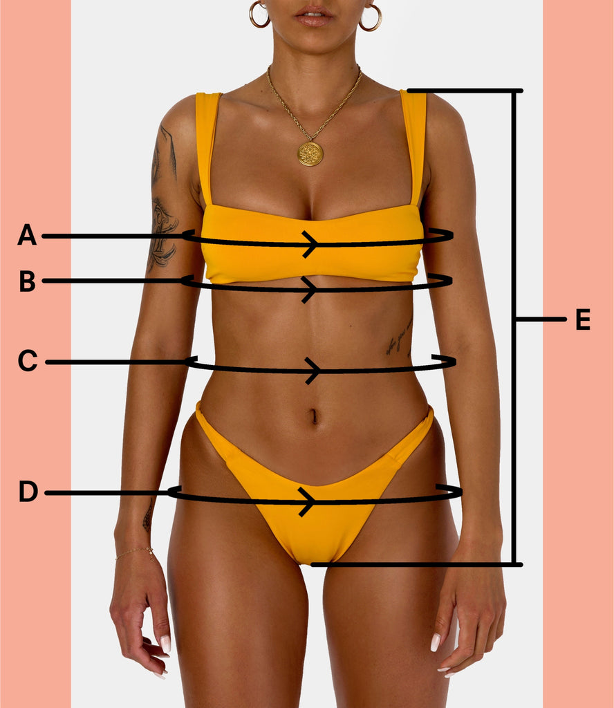 BIKINI DOLLS Swimwear Body Measurments
