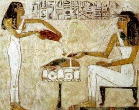 Pharaohs drinking beer