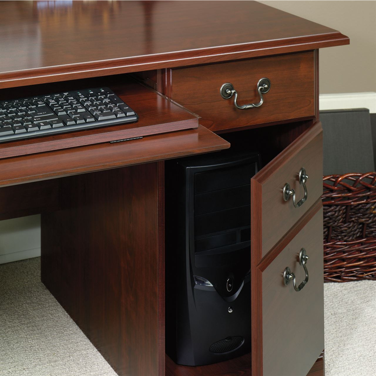 Sauder Outlet Heritage Hill Executive Desk Classic Cherry