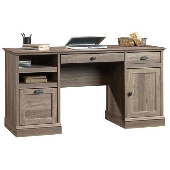 Sauder Barrister Lane Executive Desk, Salt Oak – Office Furniture 4 Sale