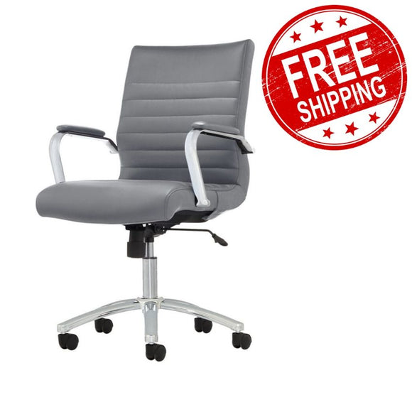 realspace keera modern comfort mid back chair