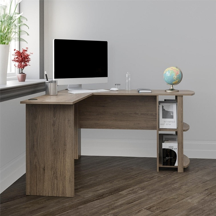 Ameriwood Outlet Home Dakota L Shaped Desk With Bookshelves