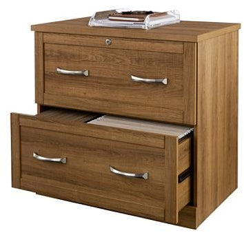 realspace premium lateral cabinet outlet file golden drawer oak