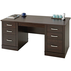 Sauder Outlet Office Port Executive Desk Dark Alder Office