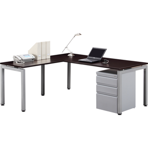 Lucid L Shaped Desk With File Drawers Office Furniture 4 Sale