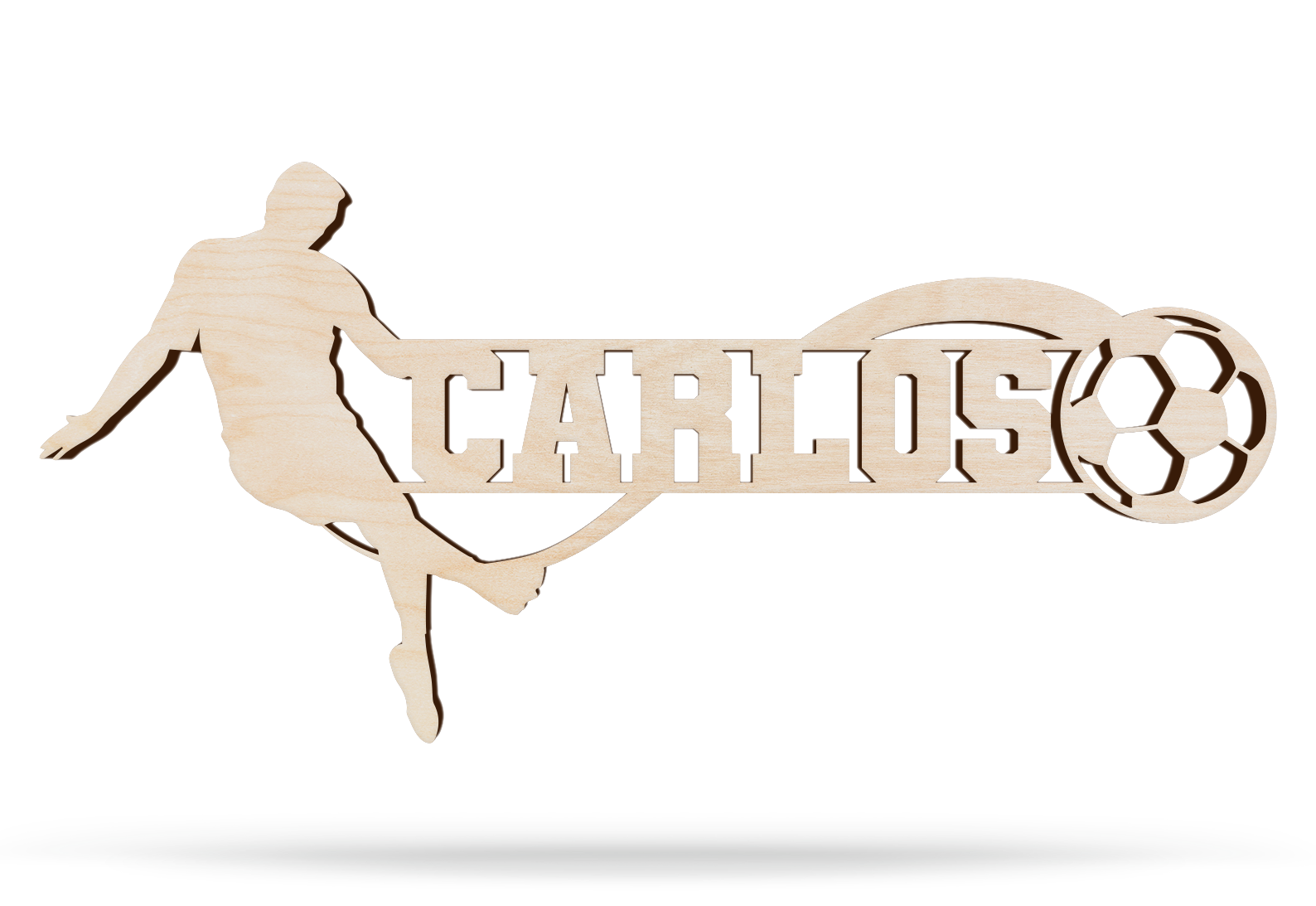 Personalized Soccer Name Cutout Sign