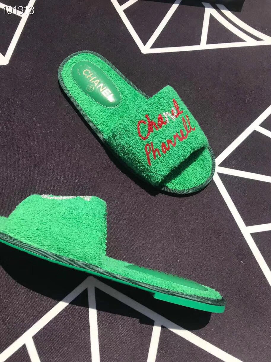 chanel pharrell slippers