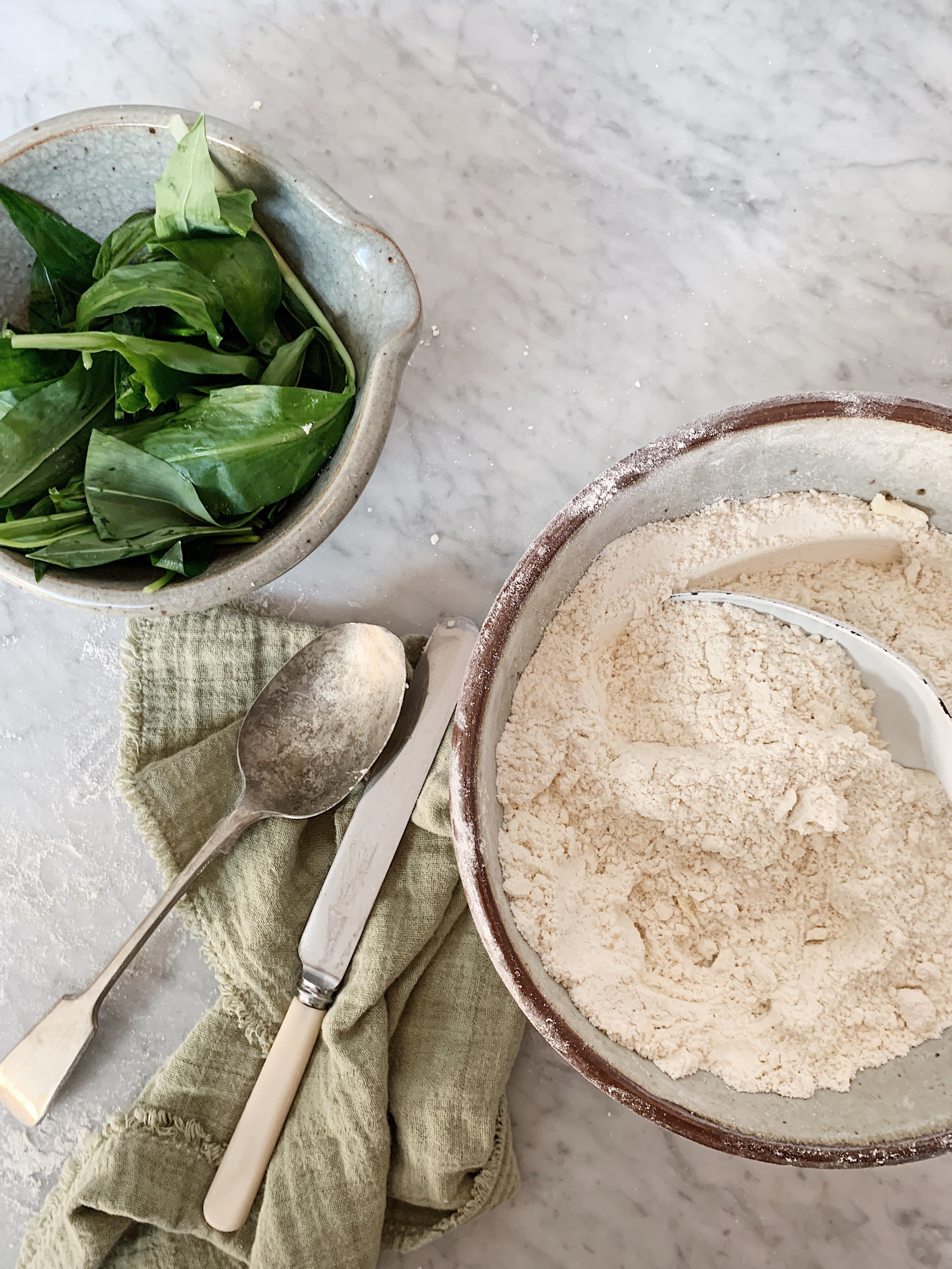 Wild garlic and cheese scone recipe