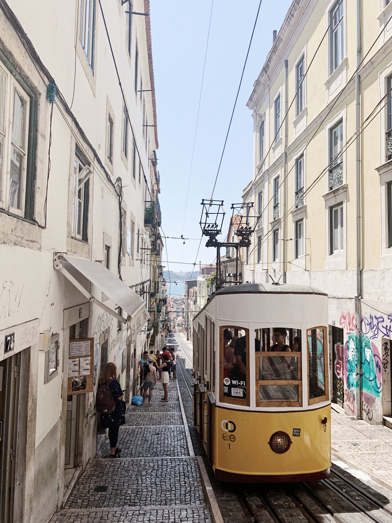 Yellow tram in Lisbon City Guide