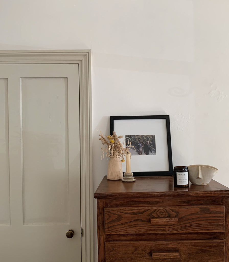 A vintage wooden cabinet